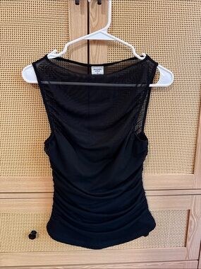 Abercrombie & Fitch Black Mesh-Back Tank Top